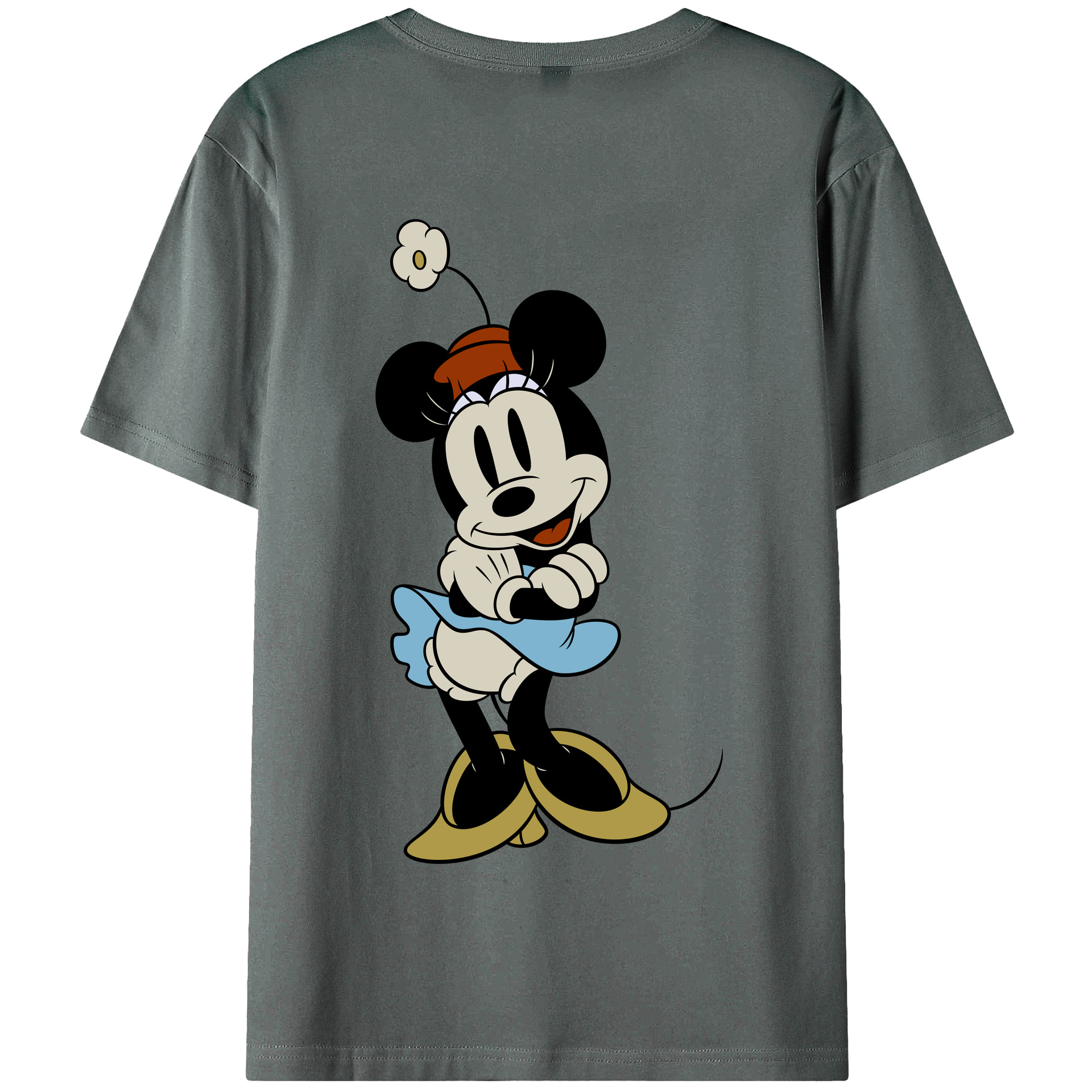 （画像用） ミッキーマウス Mickey Mouse 綿100％半袖Tシャツ（背面プリント）